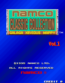 Namco Classic Collection Vol.1 Title Screen